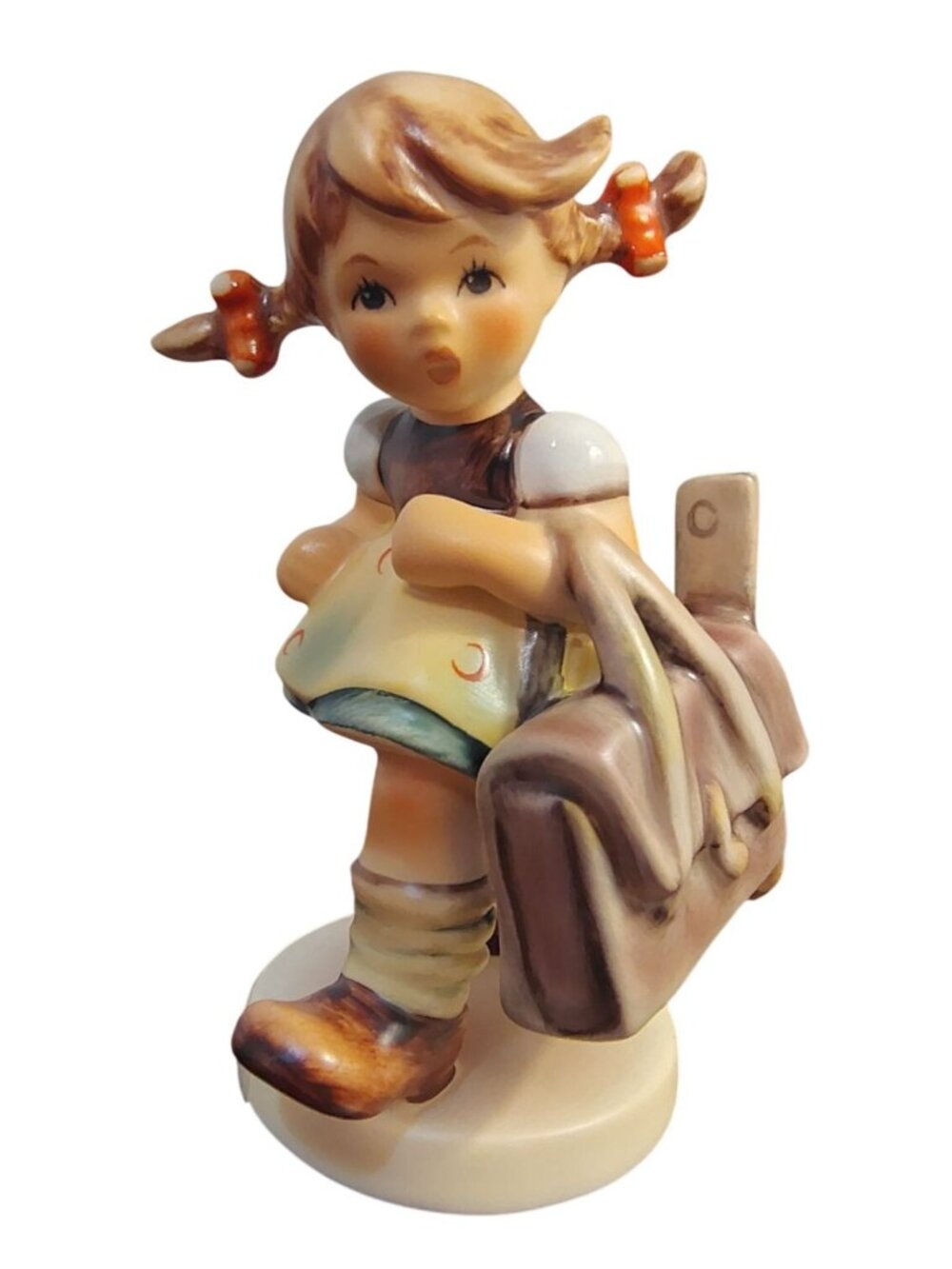 Vintage Goebel 1st Issue School's Out Figurine, 1997 Hummel Little Girl, 4"
